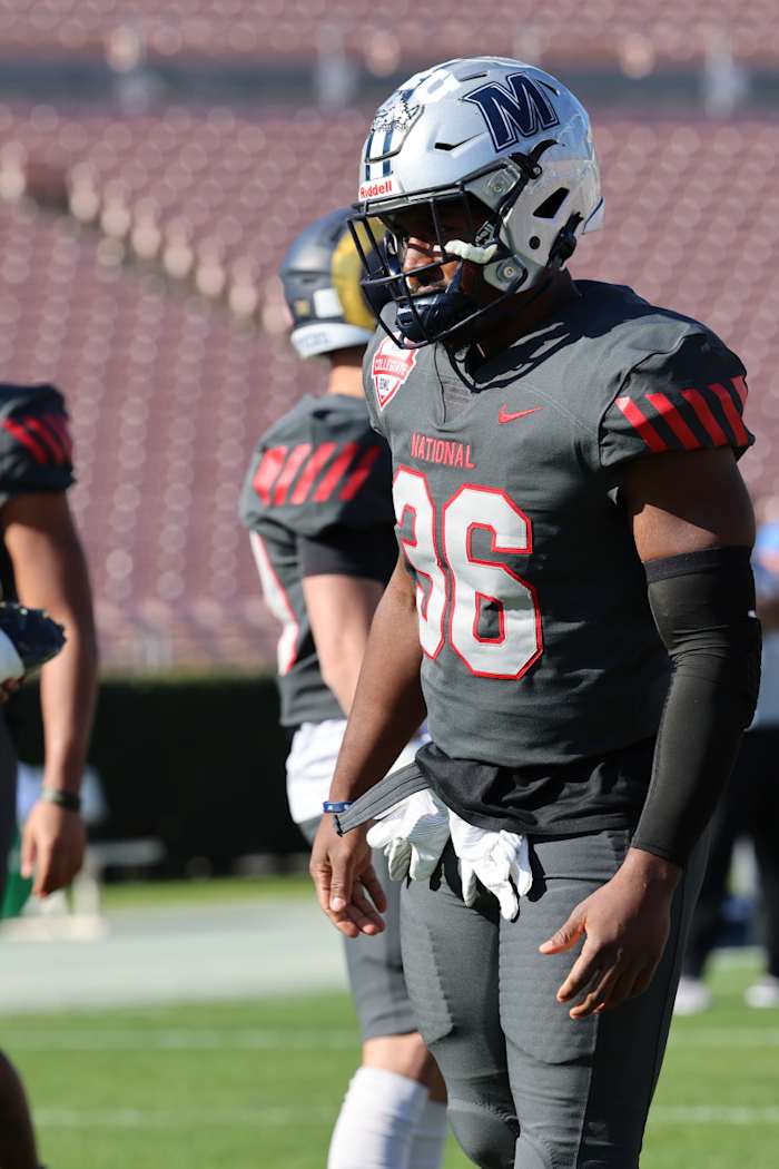 Monmouth RB Owen Wright at the NFLPA Bowl